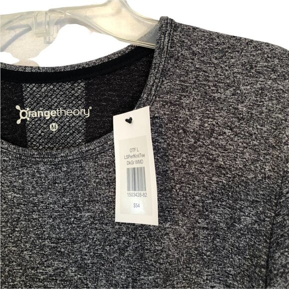 NWT Orangetheory Ladies Med Long Sleeve Activewear in Heathered Grey - Picture 3 of 6